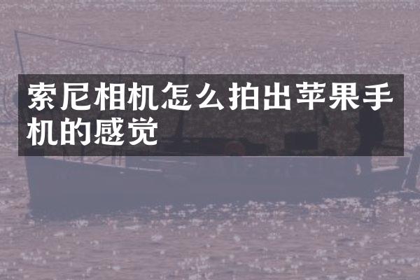 相机怎么拍出苹果手机的感觉