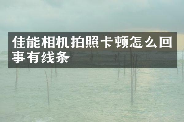 佳能相机拍照卡顿怎么回事有线条