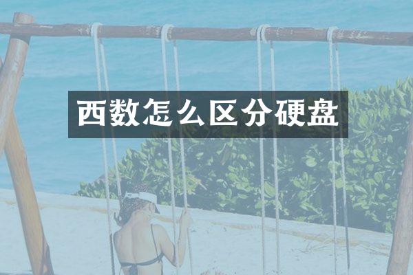 西数怎么区分硬盘