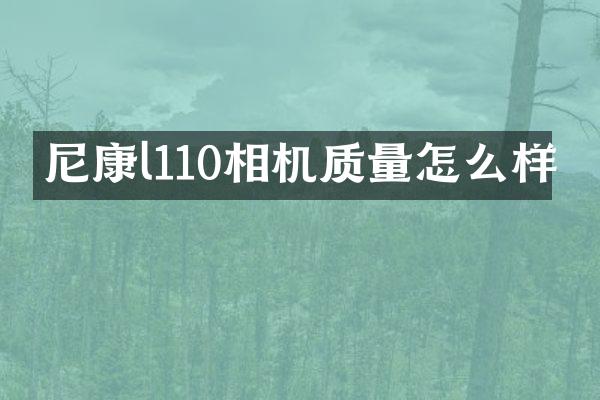 尼康l110相机质量怎么样