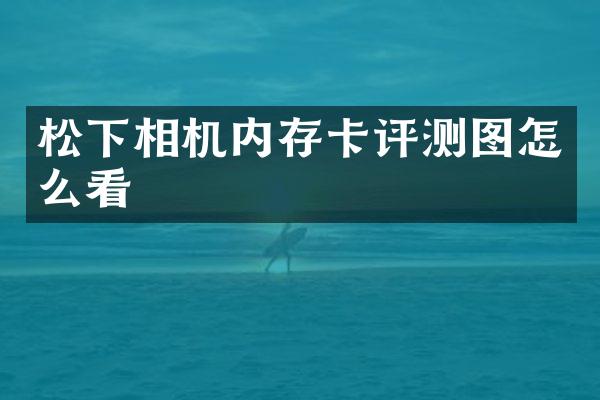 松下相机内存卡评测图怎么看
