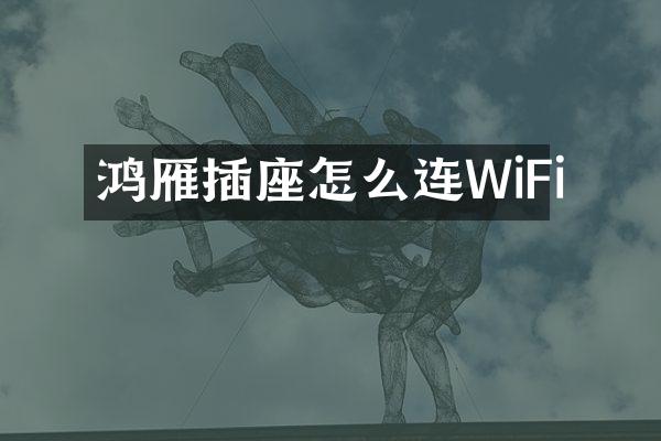 鸿雁插座怎么连WiFi