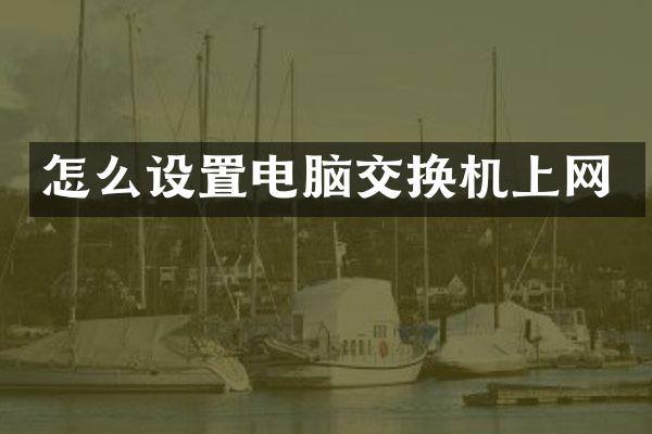 怎么设置电脑交换机上网