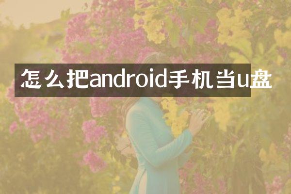 怎么把android手机当u盘