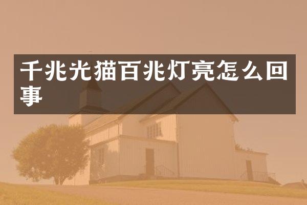 千兆光猫百兆灯亮怎么回事