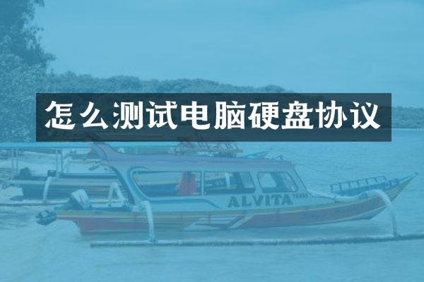 怎么测试电脑硬盘协议