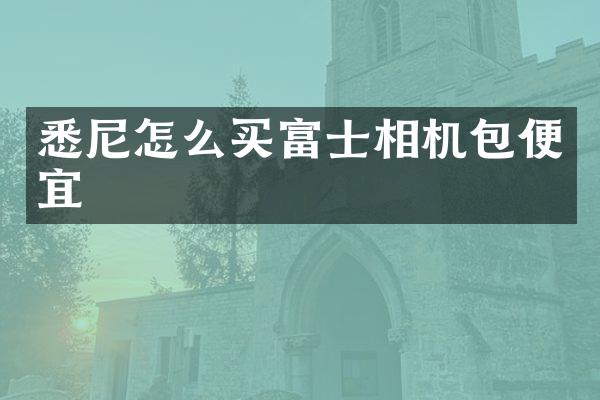 悉尼怎么买富士相机包便宜
