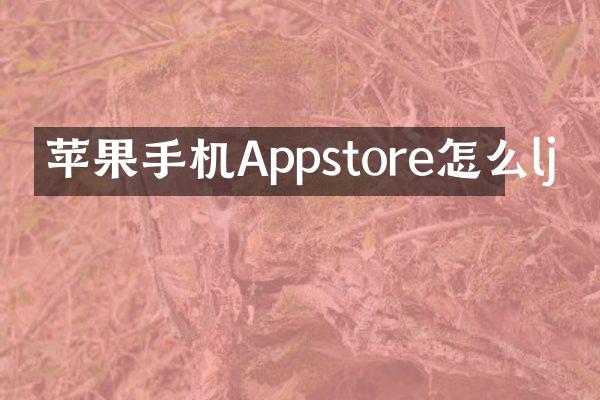 苹果手机Appstore怎么lj