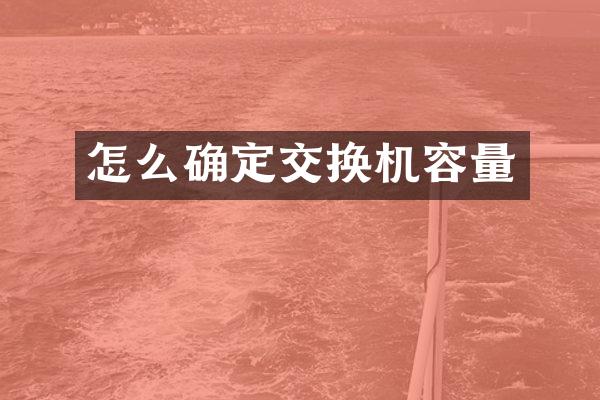 怎么确定交换机容量