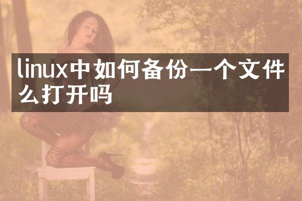 linux中如何备份一个文件怎么打开吗