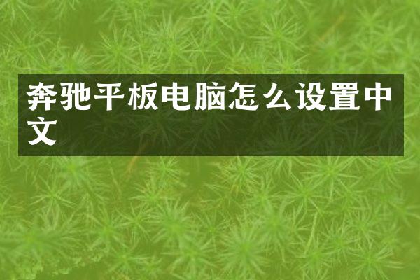 奔驰平板电脑怎么设置中文