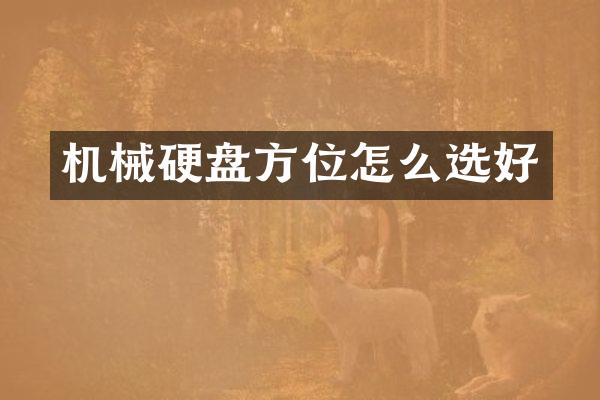机械硬盘方位怎么选好