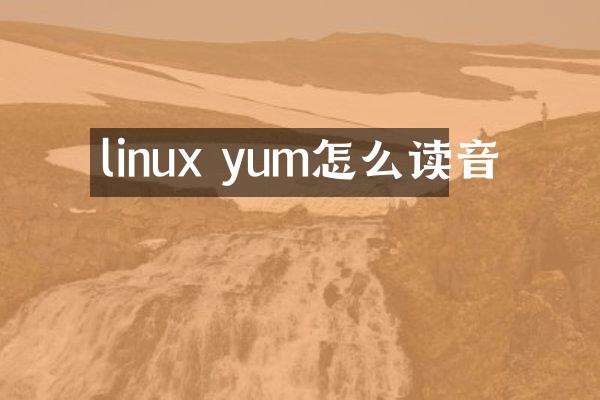 linux yum怎么读音