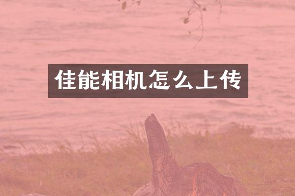 佳能相机怎么上传