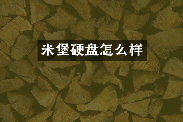 米堡硬盘怎么样