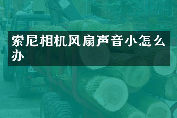 索尼相机风扇声音小怎么办