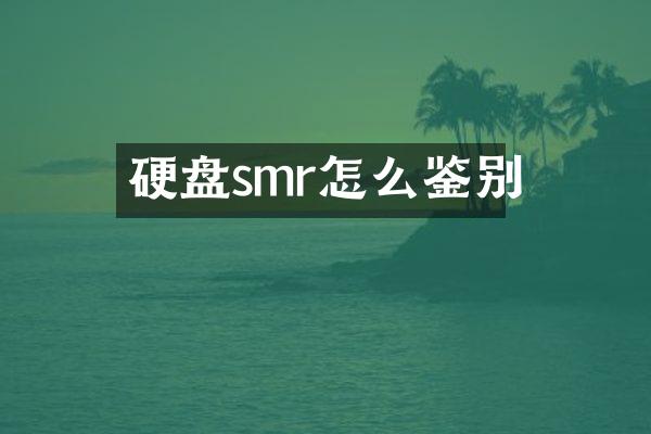 硬盘smr怎么鉴别