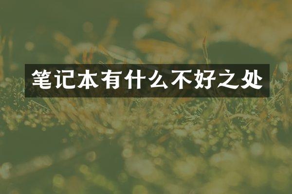 笔记本有什么不好之处