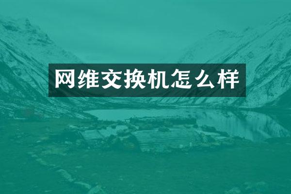 网维交换机怎么样
