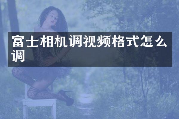 富士相机调视频格式怎么调