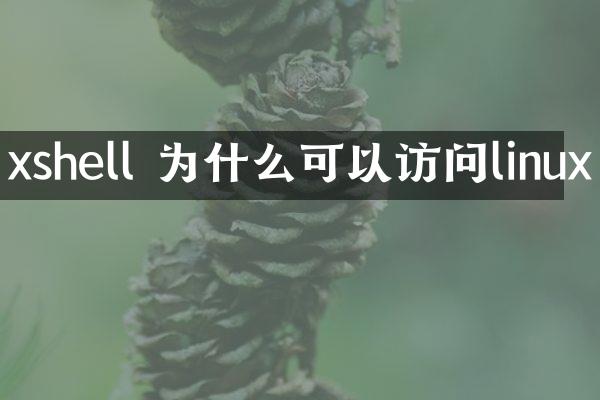 xshell 为什么可以访问linux