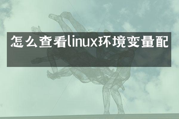 怎么查看linux环境变量配置