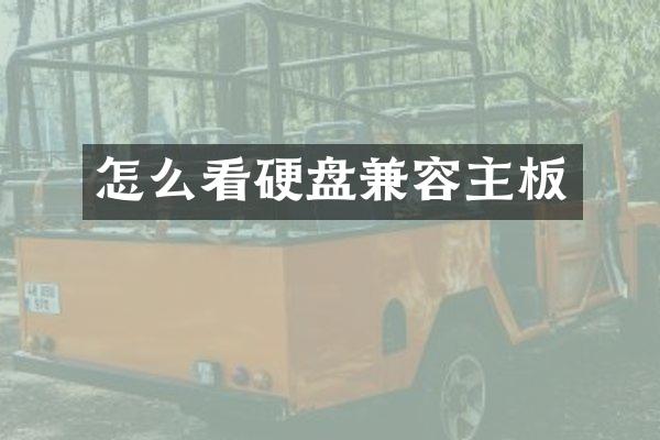 怎么看硬盘兼容主板