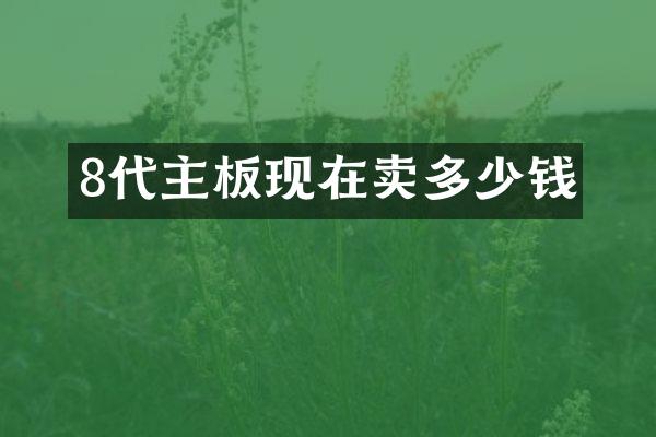8代主板现在卖多少钱