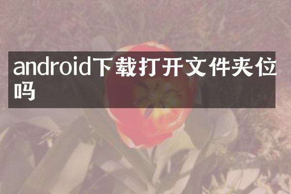 android下载打开文件夹位置吗