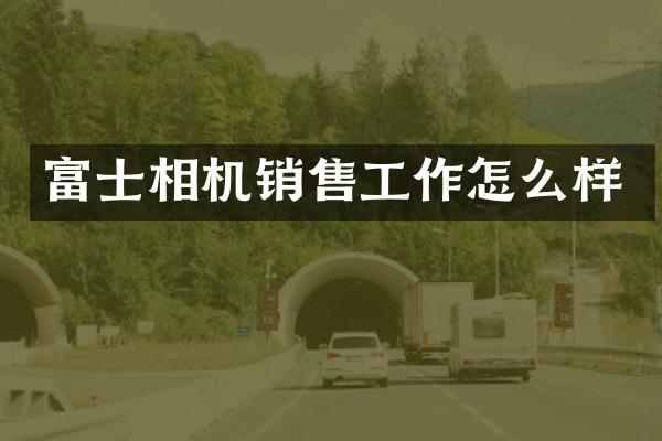 富士相机销售工作怎么样