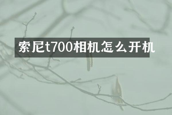 索尼t700相机怎么开机