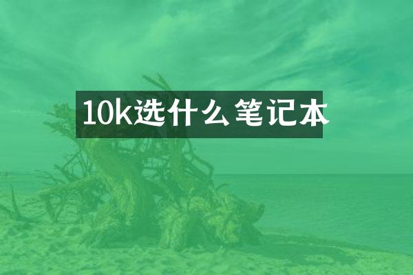10k选什么笔记本