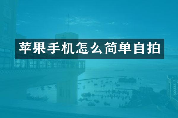 苹果手机怎么简单