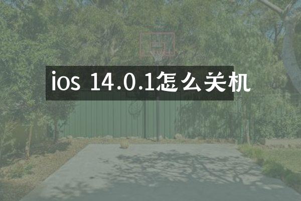 ios 14.0.1怎么关机