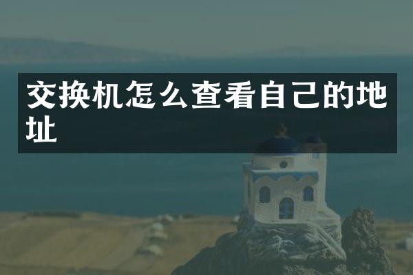 交换机怎么查看自己的地址