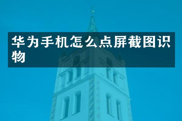 华为手机怎么点屏截图识物