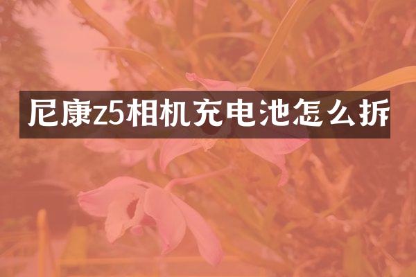 尼康z5相机充电池怎么拆