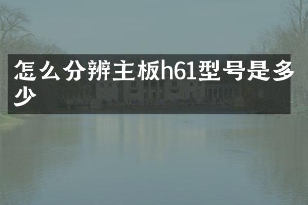 怎么分辨主板h61型号是多少