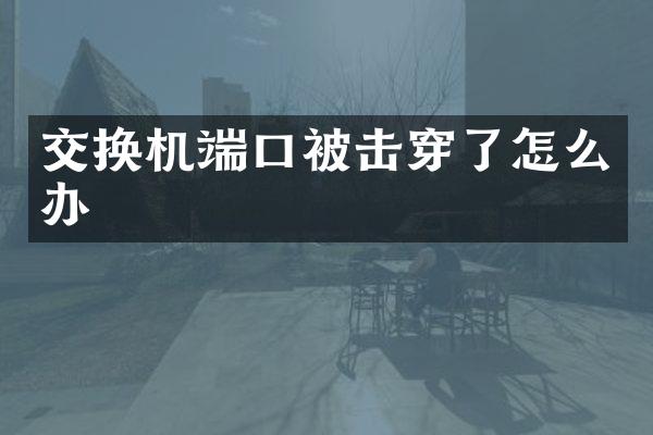 交换机端口被击穿了怎么办