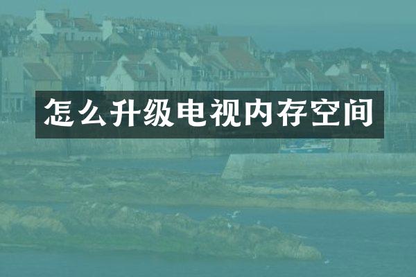 怎么升级电视内存空间