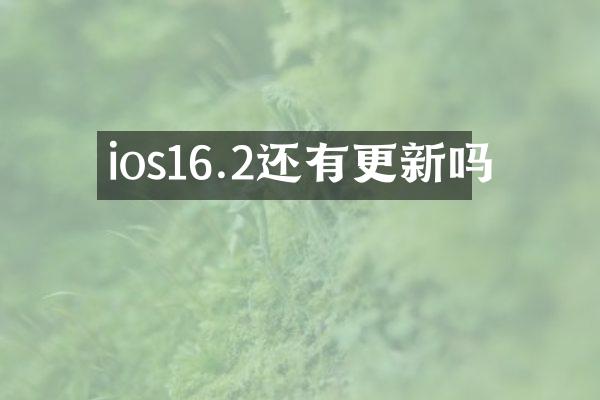 ios16.2还有更新吗