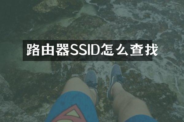 路由器SSID怎么查找