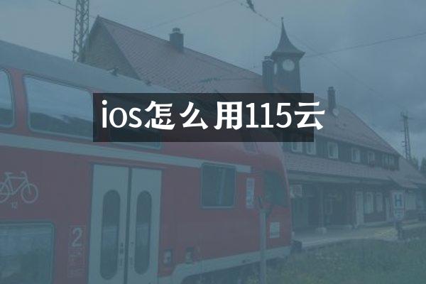 ios怎么用115云