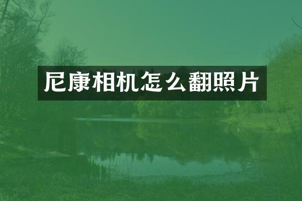 尼康相机怎么翻照片