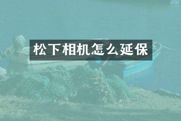 松下相机怎么延保