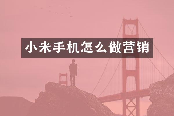 小米手机怎么做营销