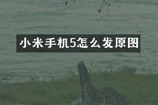 小米手机5怎么发原图