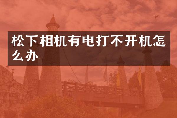 松下相机有电打不开机怎么办