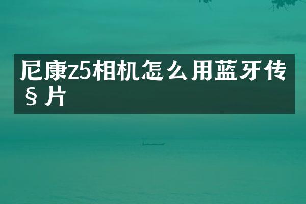 尼康z5相机怎么用蓝牙传照片