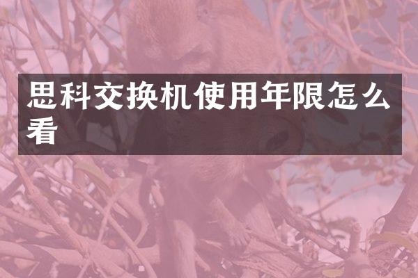 思科交换机使用年限怎么看